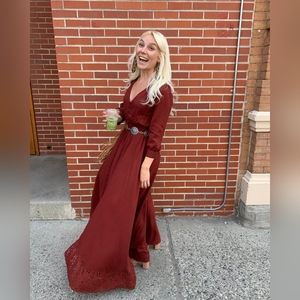 Shyanne Boot Barn Red maxi dress